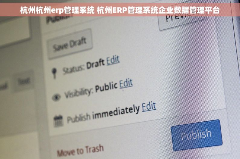 杭州杭州erp管理系统 杭州ERP管理系统企业数据管理平台