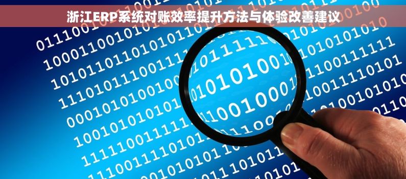 浙江ERP系统对账效率提升方法与体验改善建议