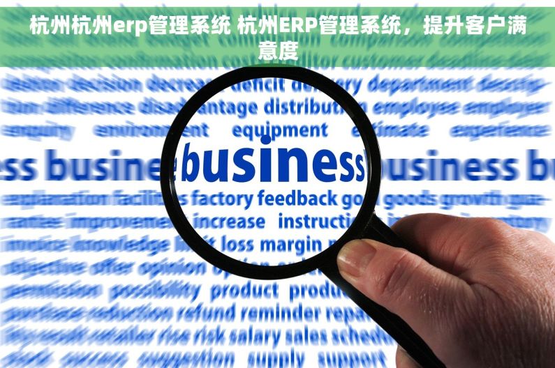 杭州杭州erp管理系统 杭州ERP管理系统，提升客户满意度