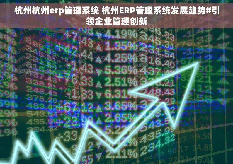 杭州杭州erp管理系统 杭州ERP管理系统发展趋势#引领企业管理创新
