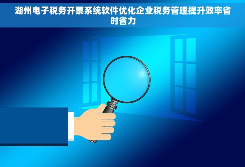 湖州电子税务开票系统软件优化企业税务管理提升效率省时省力