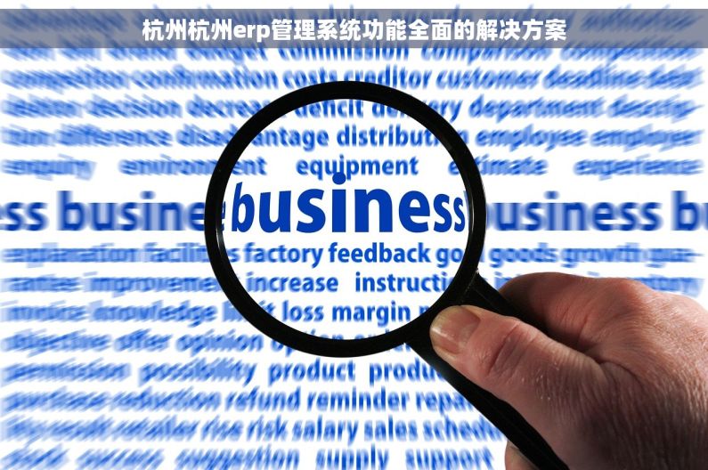 杭州杭州erp管理系统功能全面的解决方案