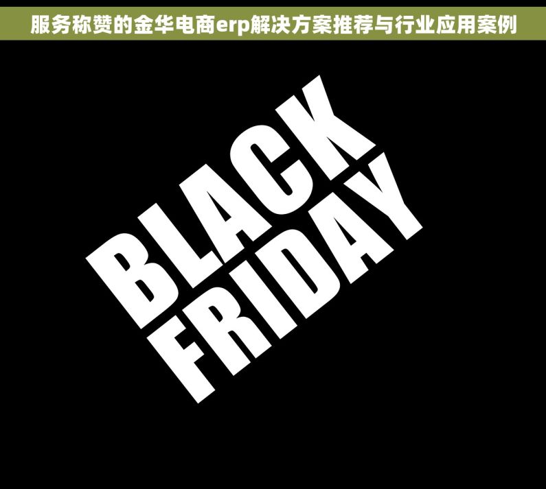 服务称赞的金华电商erp解决方案推荐与行业应用案例