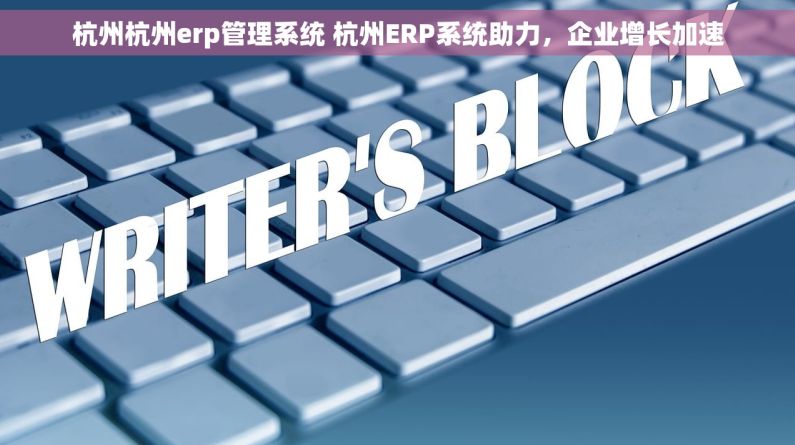 杭州杭州erp管理系统 杭州ERP系统助力，企业增长加速