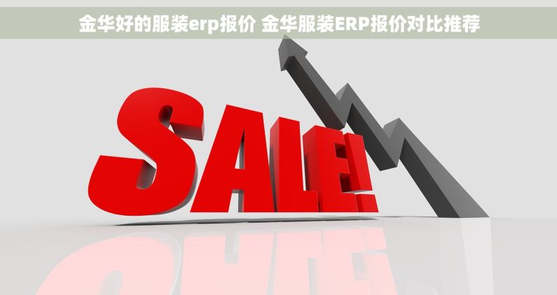 金华好的服装erp报价 金华服装ERP报价对比推荐