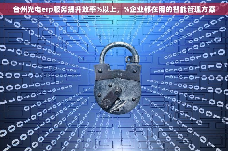 台州光电erp服务提升效率%以上，%企业都在用的智能管理方案