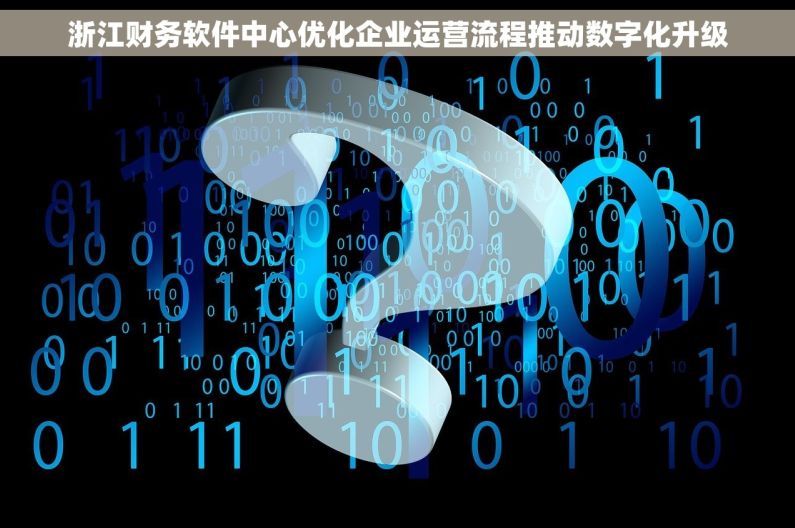 浙江财务软件中心优化企业运营流程推动数字化升级