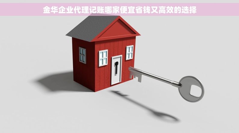金华企业代理记账哪家便宜省钱又高效的选择