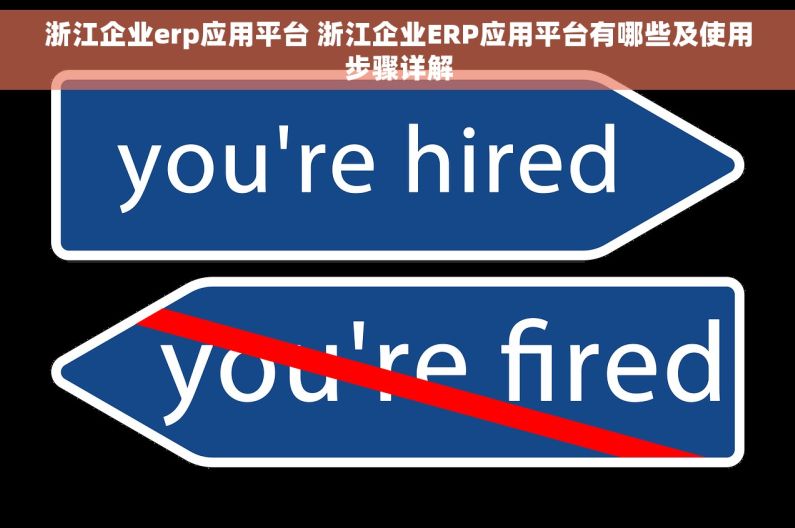 浙江企业erp应用平台 浙江企业ERP应用平台有哪些及使用步骤详解