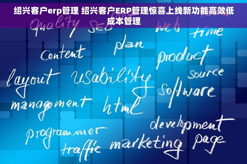 绍兴客户erp管理 绍兴客户ERP管理惊喜上线新功能高效低成本管理