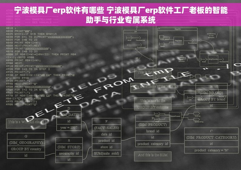 宁波模具厂erp软件有哪些 宁波模具厂erp软件工厂老板的智能助手与行业专属系统