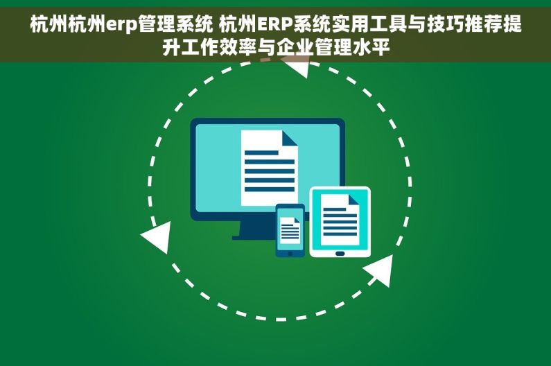 杭州杭州erp管理系统 杭州ERP系统实用工具与技巧推荐提升工作效率与企业管理水平