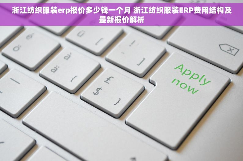 浙江纺织服装erp报价多少钱一个月 浙江纺织服装ERP费用结构及最新报价解析