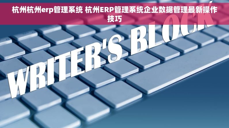 杭州杭州erp管理系统 杭州ERP管理系统企业数据管理最新操作技巧
