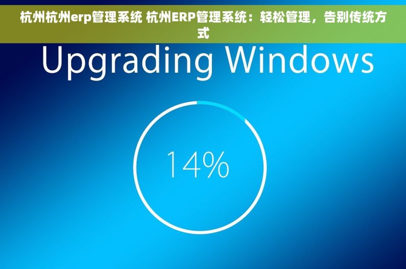 杭州杭州erp管理系统 杭州ERP管理系统：轻松管理，告别传统方式