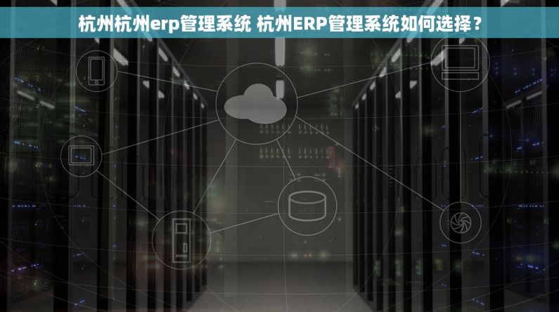 杭州杭州erp管理系统 杭州ERP管理系统如何选择？