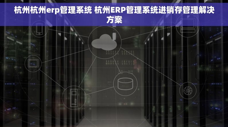 杭州杭州erp管理系统 杭州ERP管理系统进销存管理解决方案