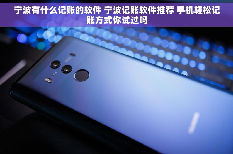 宁波有什么记账的软件 宁波记账软件推荐 手机轻松记账方式你试过吗