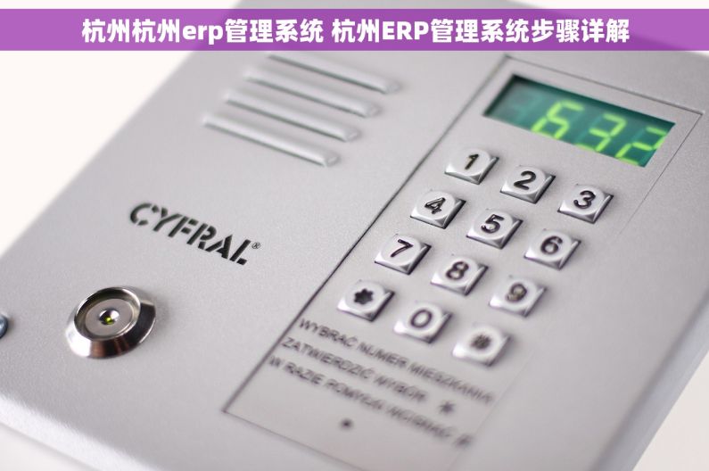 杭州杭州erp管理系统 杭州ERP管理系统步骤详解