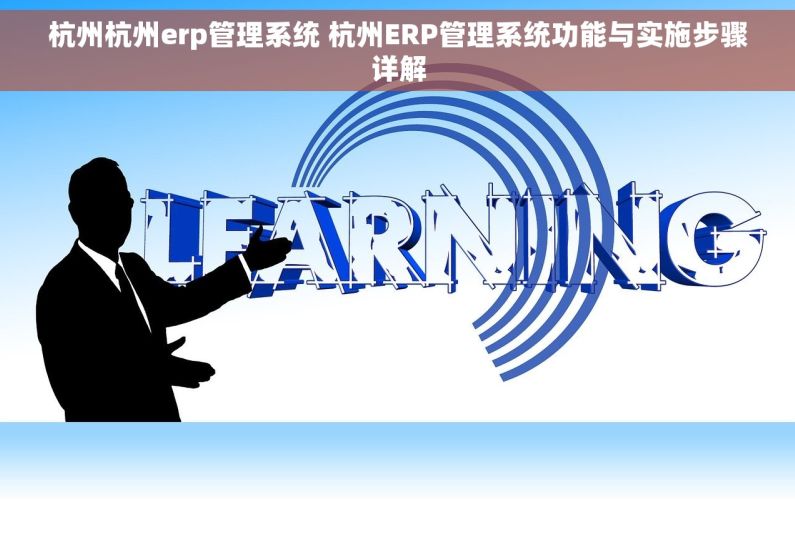 杭州杭州erp管理系统 杭州ERP管理系统功能与实施步骤详解