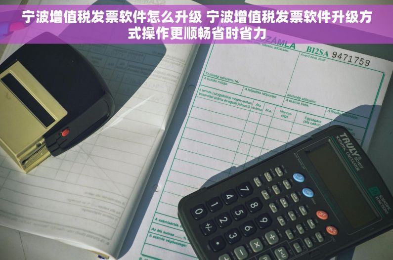 宁波增值税发票软件怎么升级 宁波增值税发票软件升级方式操作更顺畅省时省力