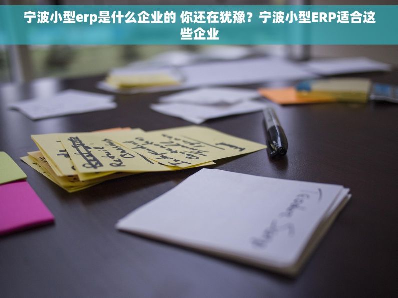 宁波小型erp是什么企业的 你还在犹豫？宁波小型ERP适合这些企业
