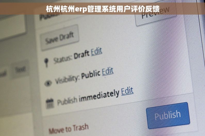杭州杭州erp管理系统用户评价反馈