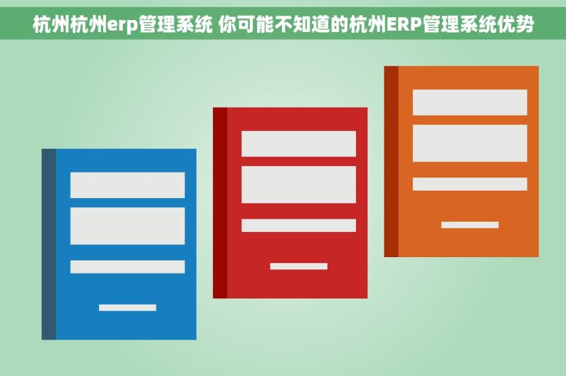 杭州杭州erp管理系统 你可能不知道的杭州ERP管理系统优势