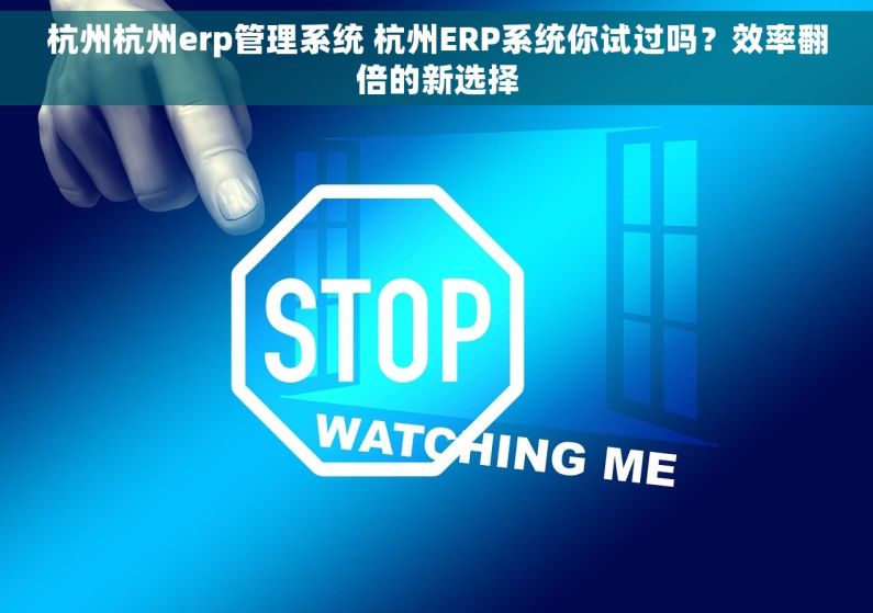 杭州杭州erp管理系统 杭州ERP系统你试过吗？效率翻倍的新选择