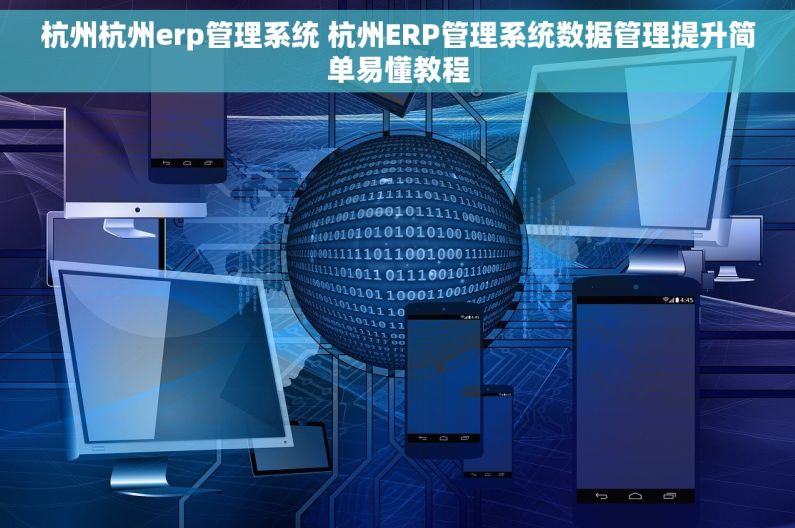 杭州杭州erp管理系统 杭州ERP管理系统数据管理提升简单易懂教程