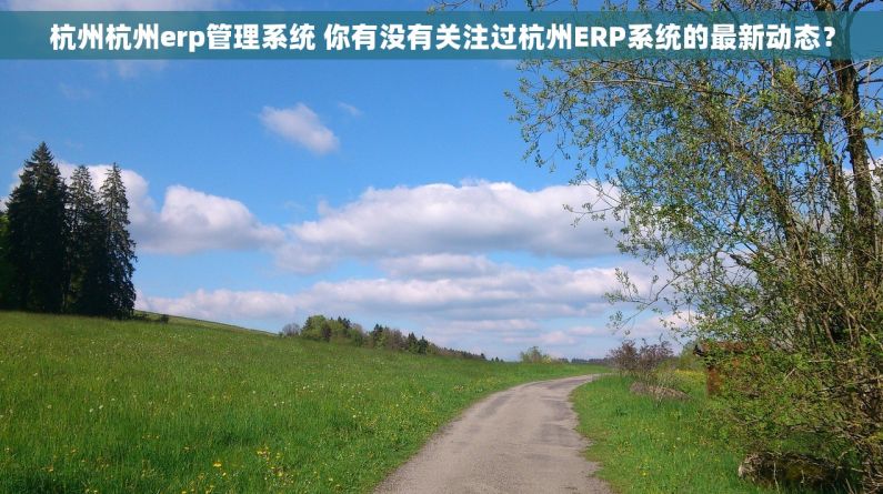 杭州杭州erp管理系统 你有没有关注过杭州ERP系统的最新动态？