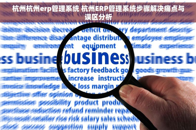 杭州杭州erp管理系统 杭州ERP管理系统步骤解决痛点与误区分析
