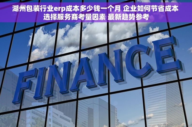 湖州包装行业erp成本多少钱一个月 企业如何节省成本 选择服务商考量因素 最新趋势参考