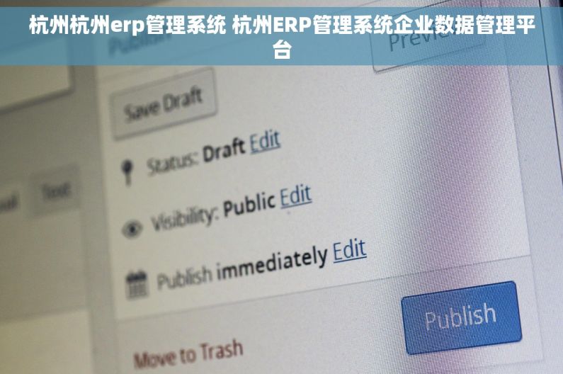 杭州杭州erp管理系统 杭州ERP管理系统企业数据管理平台