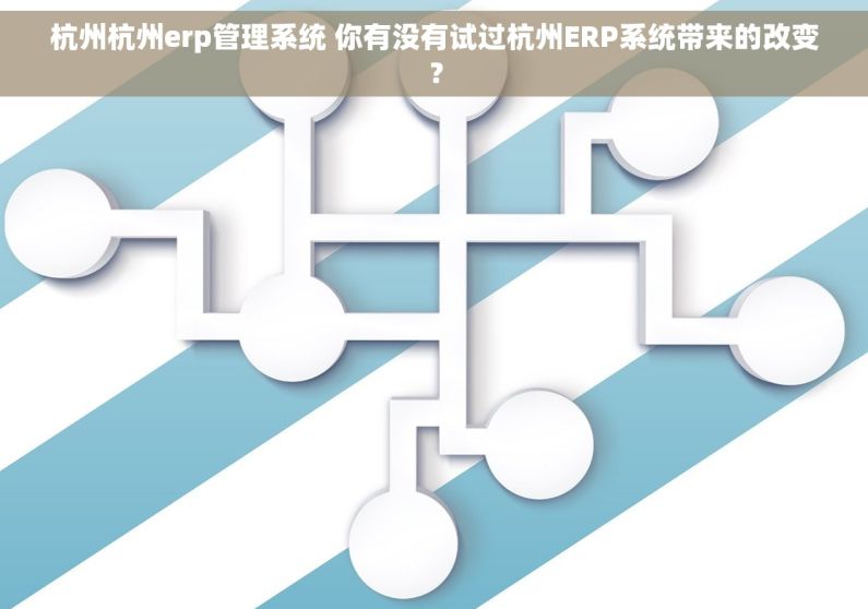 杭州杭州erp管理系统 你有没有试过杭州ERP系统带来的改变？
