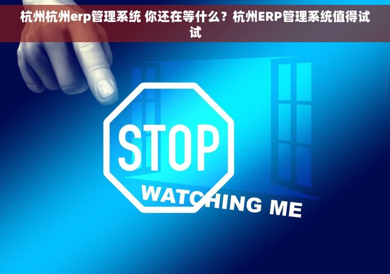 杭州杭州erp管理系统 你还在等什么？杭州ERP管理系统值得试试
