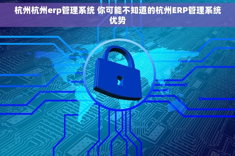 杭州杭州erp管理系统 你可能不知道的杭州ERP管理系统优势