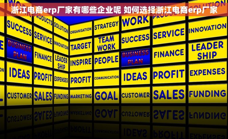 浙江电商erp厂家有哪些企业呢 如何选择浙江电商erp厂家
