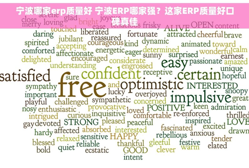 宁波哪家erp质量好 宁波ERP哪家强？这家ERP质量好口碑真佳