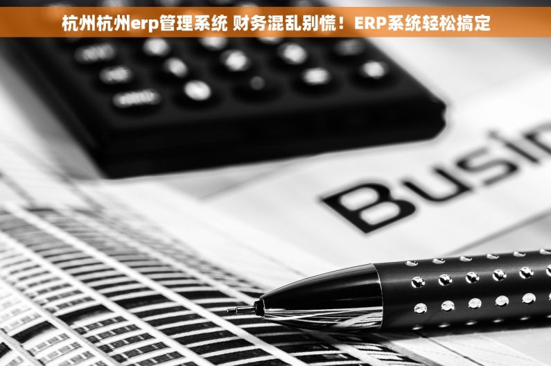 杭州杭州erp管理系统 财务混乱别慌！ERP系统轻松搞定