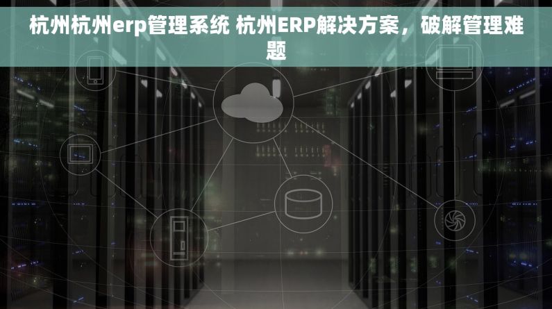 杭州杭州erp管理系统 杭州ERP解决方案，破解管理难题