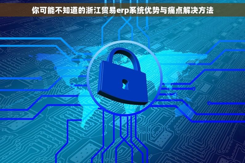 你可能不知道的浙江贸易erp系统优势与痛点解决方法