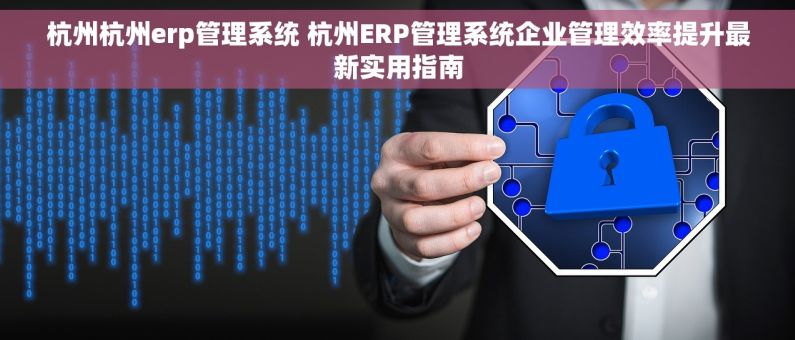 杭州杭州erp管理系统 杭州ERP管理系统企业管理效率提升最新实用指南