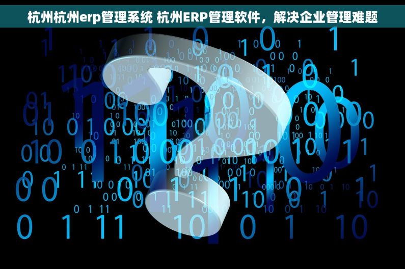 杭州杭州erp管理系统 杭州ERP管理软件，解决企业管理难题