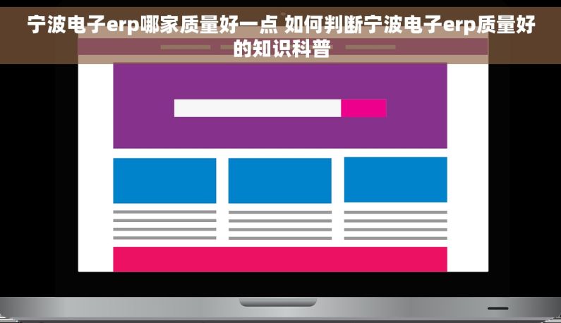 宁波电子erp哪家质量好一点 如何判断宁波电子erp质量好的知识科普