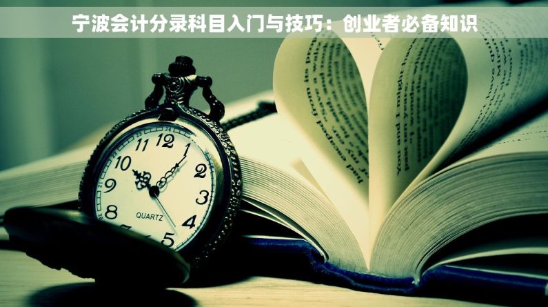 宁波会计分录科目入门与技巧：创业者必备知识