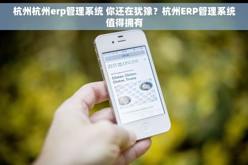 杭州杭州erp管理系统 你还在犹豫？杭州ERP管理系统值得拥有