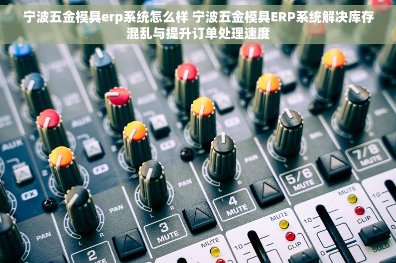 宁波五金模具erp系统怎么样 宁波五金模具ERP系统解决库存混乱与提升订单处理速度
