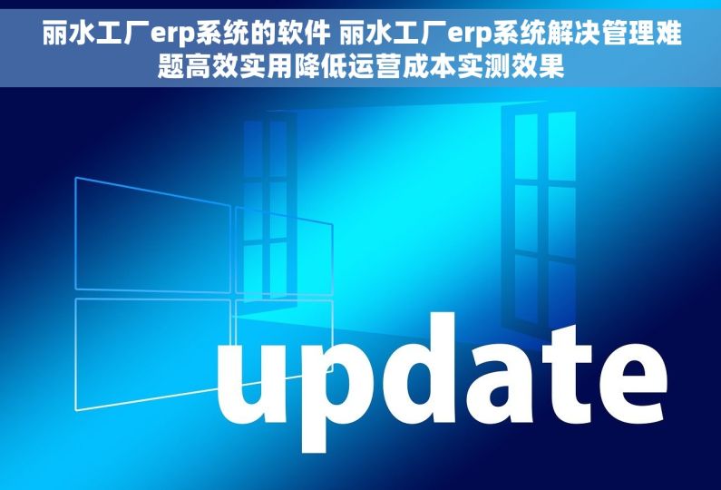 丽水工厂erp系统的软件 丽水工厂erp系统解决管理难题高效实用降低运营成本实测效果
