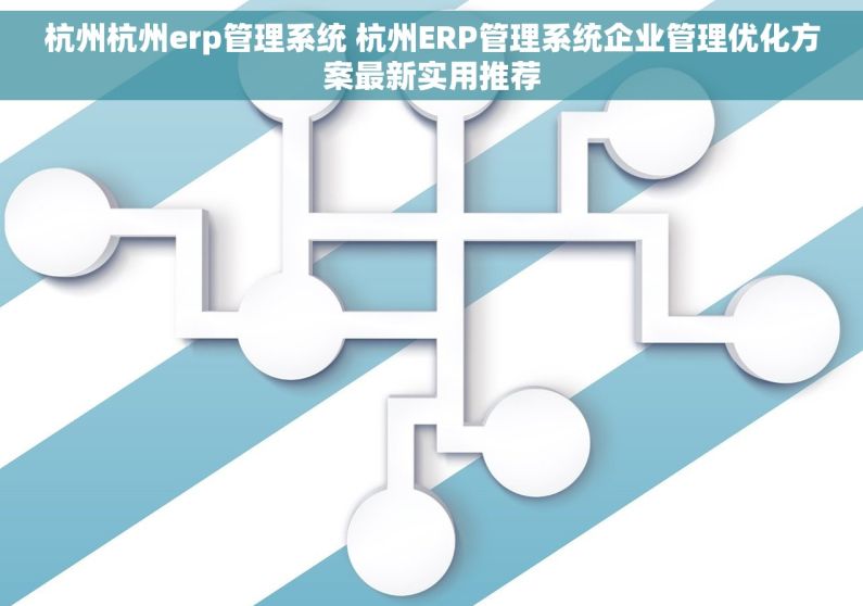 杭州杭州erp管理系统 杭州ERP管理系统企业管理优化方案最新实用推荐